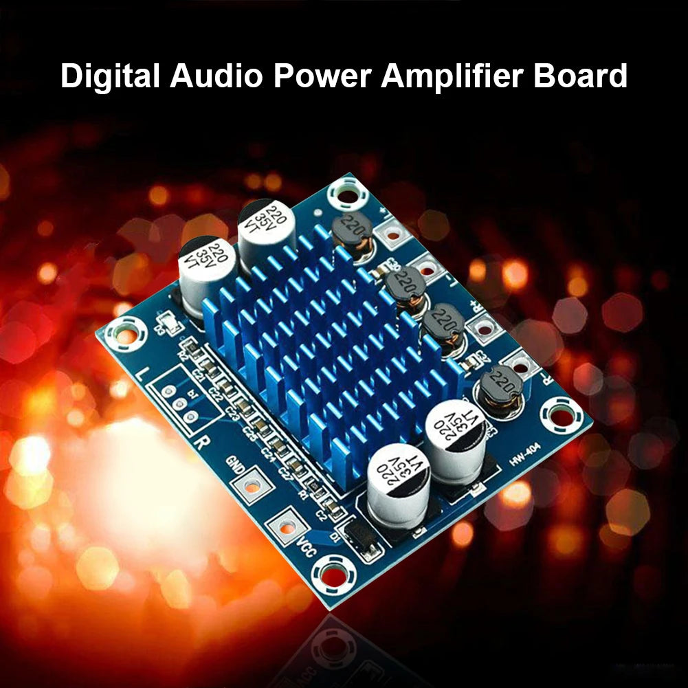 XH-A232 30w+30w Audio Dual Channel Amplifier Board Class D Bass MP3 Power Module MP3 Power Part Accessory