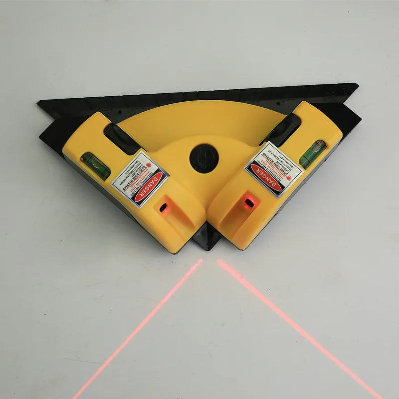 90° Infrared Laser Level Vertical Horizontal Line Projection Square Floor Tiling Level Laser Accurate Measurement