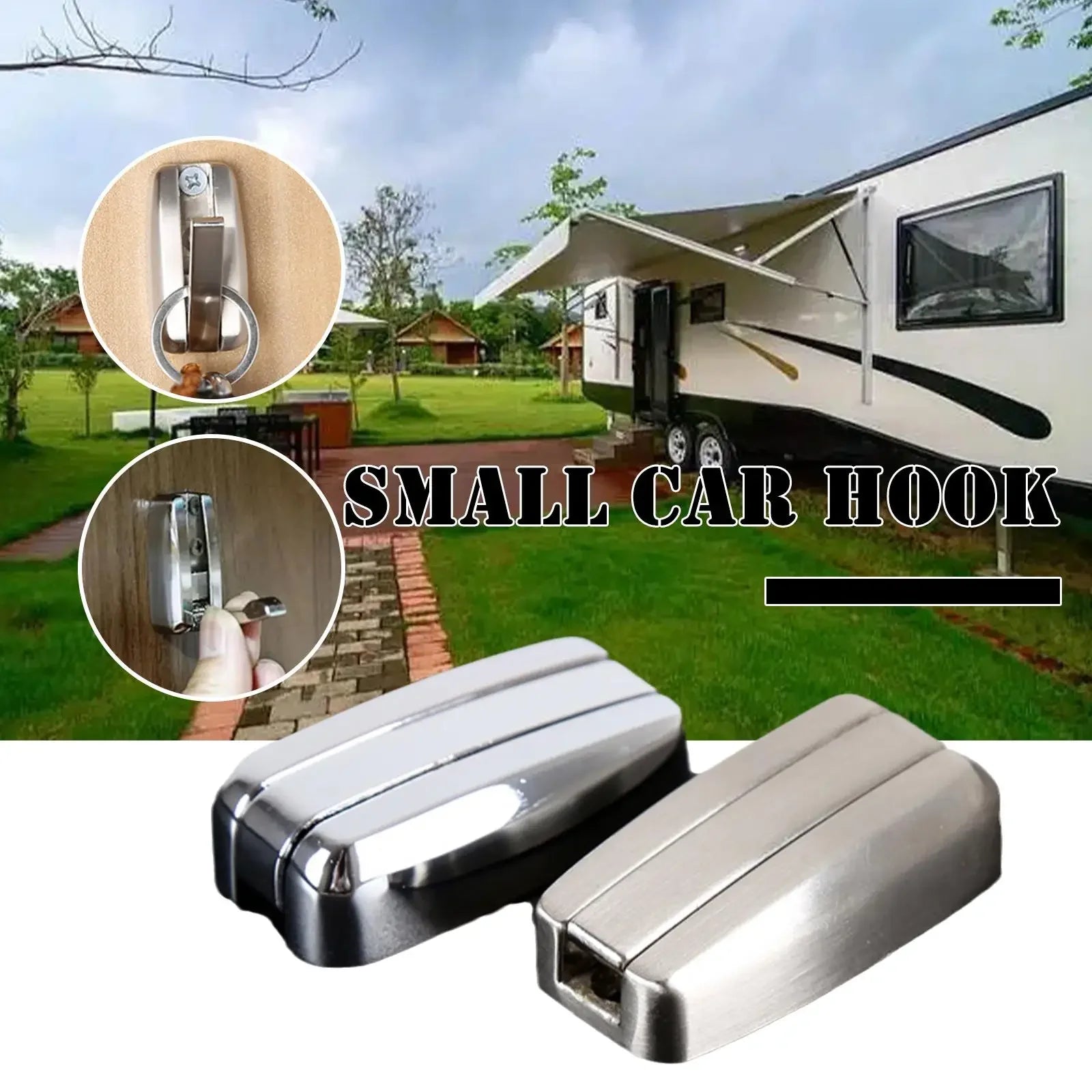 Towel Hook Zinc Alloy RV Bathroom Towel Hook Home Camper Load-bearing Hook RV Accessories for Car Home Storage Hook
