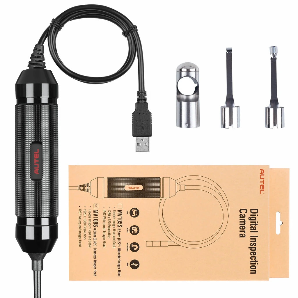 Autel MaxiVideo MV108S HD Digital Inspection Camera For MaxiSys Pro And PC Support Video Inspection E Image Head Powerful 8.5mm