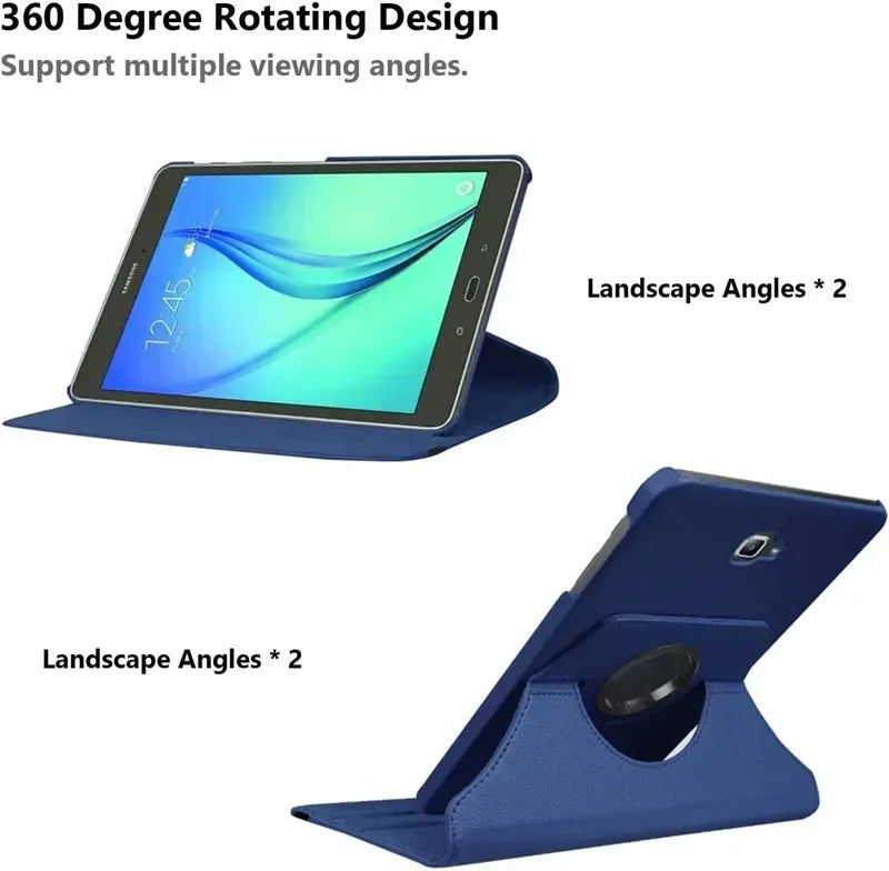 360 Rotating Stand Tablet Cover for Samsung Galaxy Tab A6 A 10.1 T580 T510 A8 10.5 X200 T590 E T560 S6 Lite P610 A7 T500 Case