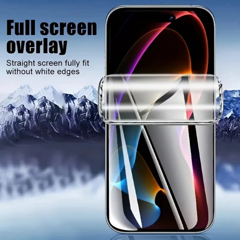 5Pcs Hydrogel Film for IPhone 17 16 14 13 12 11 15 Pro Max Mini Plus 17Air 16e Screen Protector for IPhone X XR XS MAX Not Glass