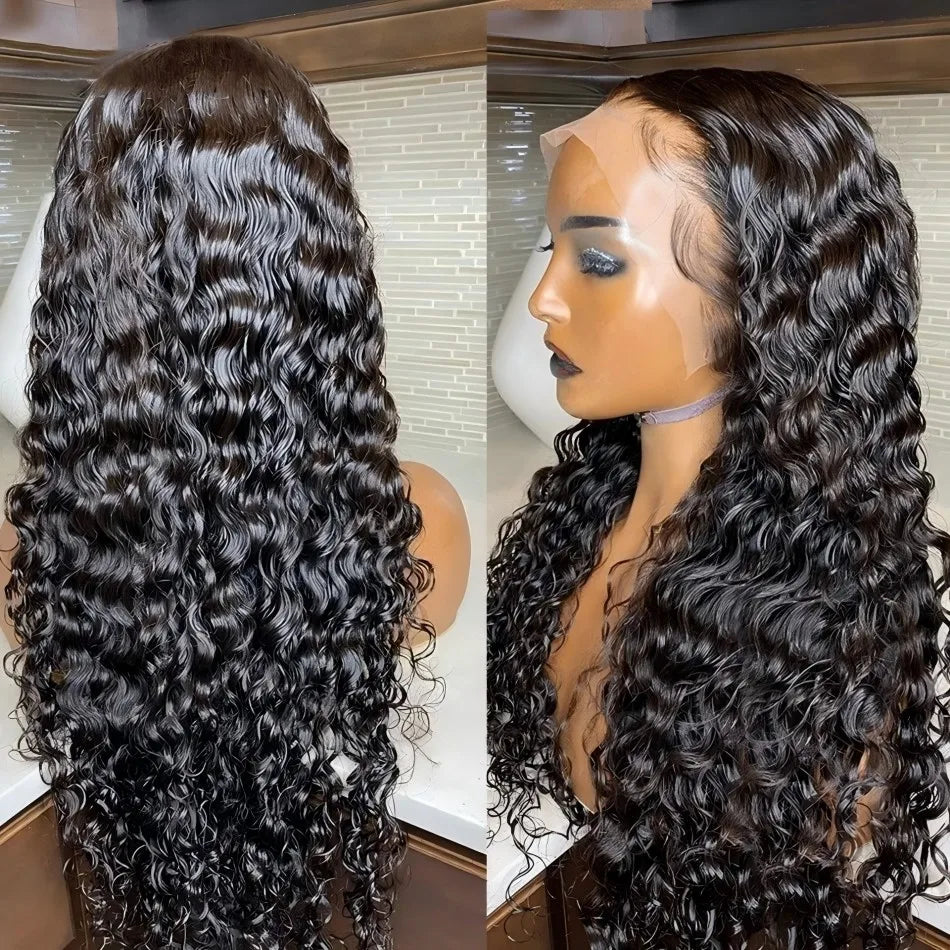 13x6 Hd Lace Frontal Curly Wig Human Hair 13x4 Hd Transparent Lace Front Brazilian Preplucked Deep Wave Wig for Women Choice