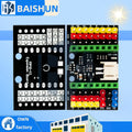 ESP32-C3 SuperMini IO Breakout Expansion Board with Sensor Control & Lithium Support for Arduino
