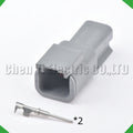 2 Pin male female Automotive waterproof connector Sealed Wire Harness Plug For Deutsch DTM DTM06-2S DTM04-2P with 15cm wires