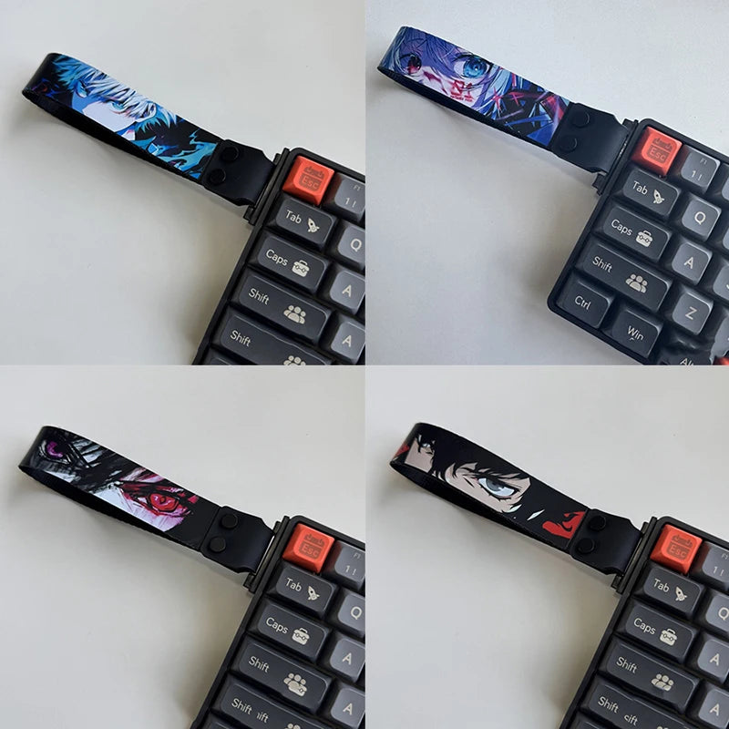 Cartoon Anime Styled Keyboard Straps with Ribbon Customization, Drunkdeer Looting Wooting Atk68