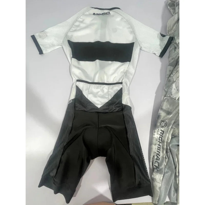 Hot RIGHTTRACK Trisuit MEN'S World Triathlon Jumpsuit Summer Skinsuit Swimming Cycling Running Competition Appare