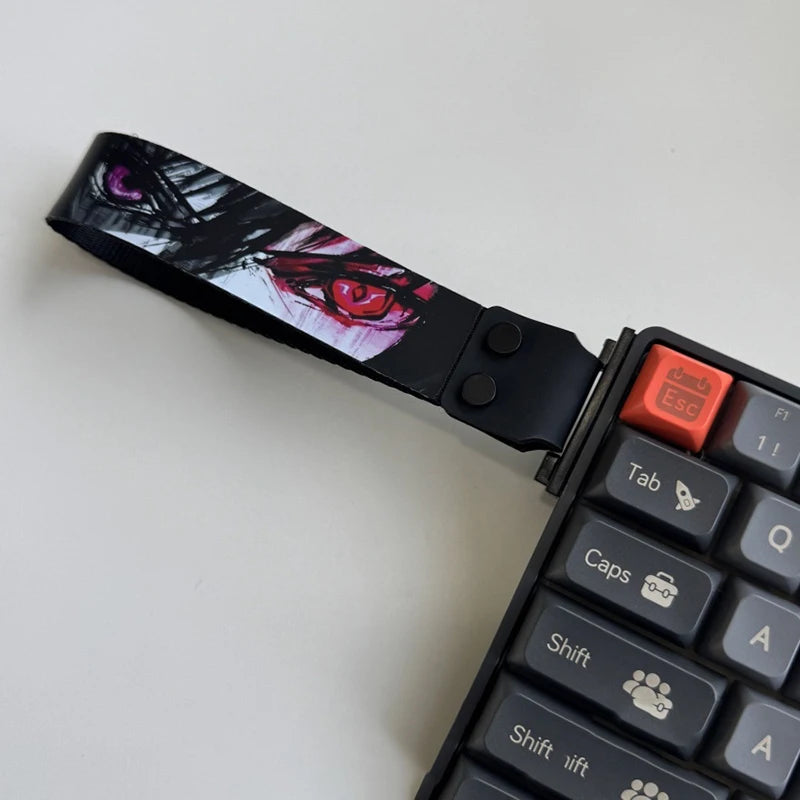 Cartoon Anime Styled Keyboard Straps with Ribbon Customization, Drunkdeer Looting Wooting Atk68