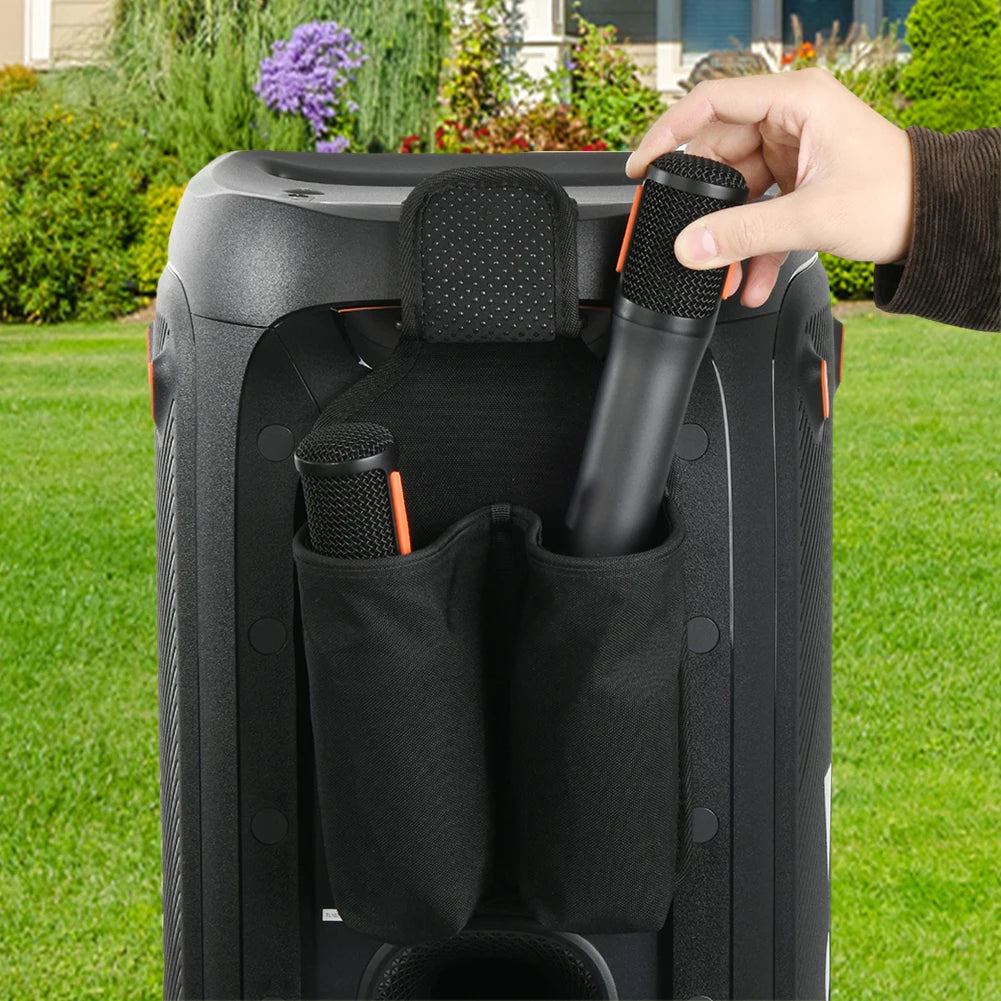 Microphone Holder Mic Hanger Storage Holder Microphone Carrying Case for JBL PartyBox Wireless Microphone Accessories
