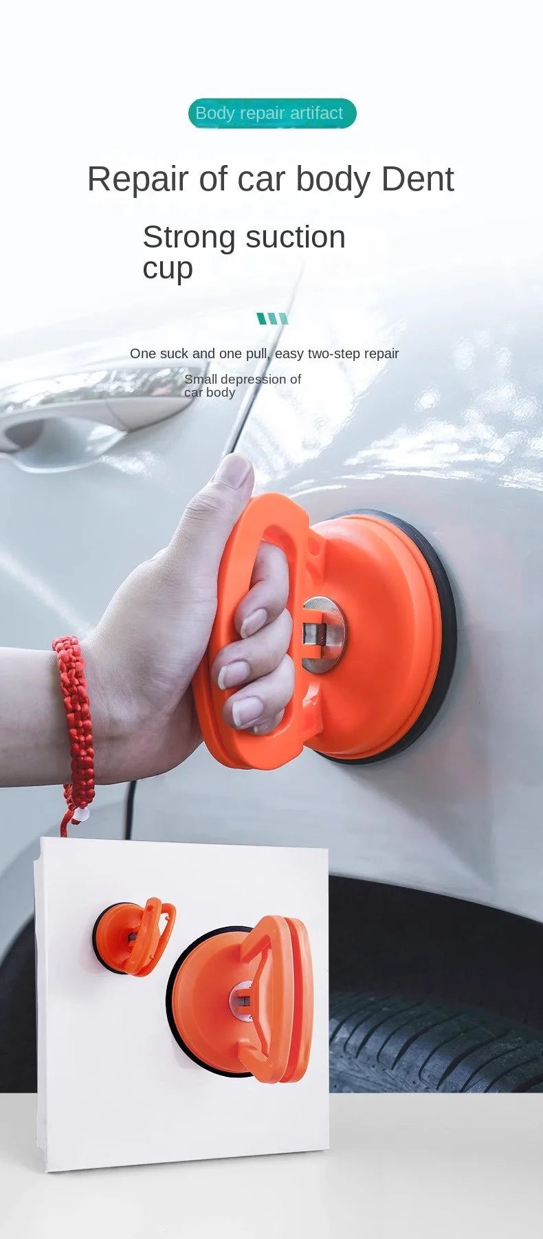1pcs Dent Puller Pull Bodywork Panel Remover Sucker Tool 2Inch Car Repair Sucker ToolSuction Cup Suitable For Small Dents