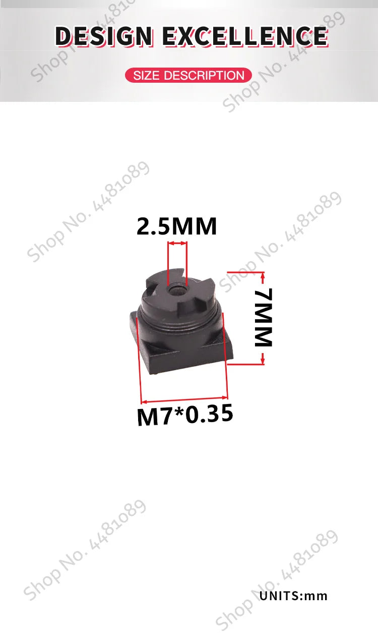 QILENS CCTV Lens M7 6mm  for Security 720P 1080P HD Mini Camera Pin hole Lens