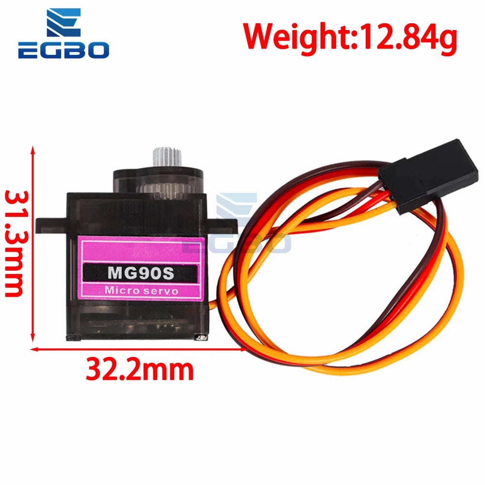 1~5PCS EGBO MG90S Digital 9g Servo For Rc Helicopter plane boat car MG90 9G IN STOCK