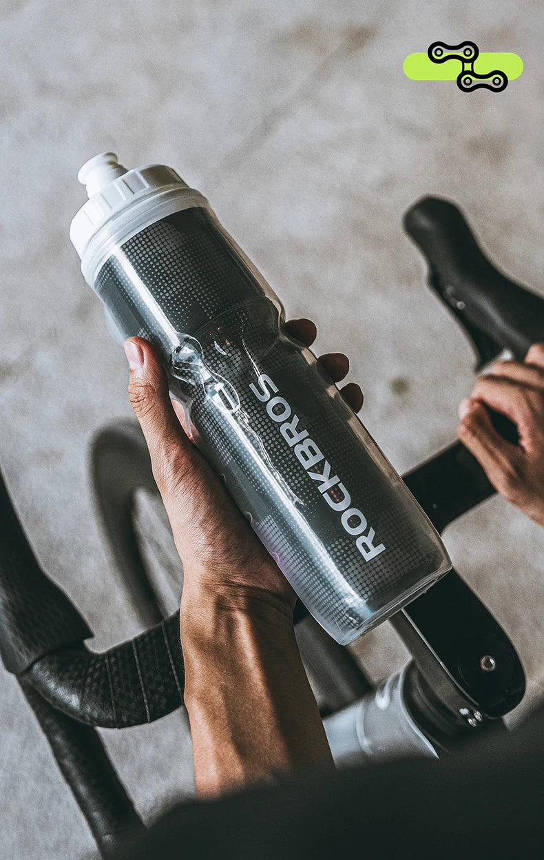 ROCKBROS Thermo Bottle Summer Cold Water Bottle Large Capacity Cycling Thermal Bike Bottle Running Hiking Outdoor Kettle ﻿