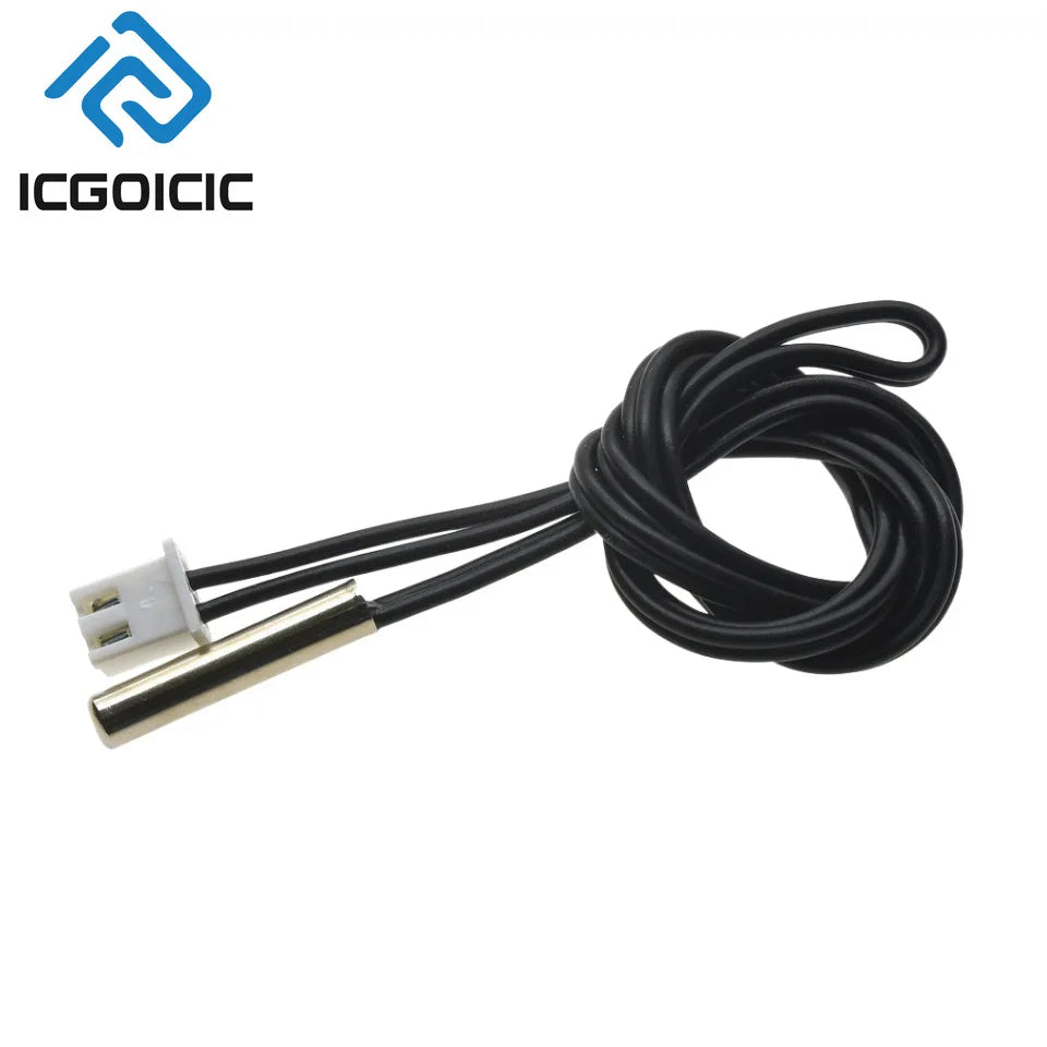 0.28" LED Digital Thermometer – DC 4-28V, Waterproof NTC Probe, ±0.1°C Accuracy, 1m Metal Sensor for Car, Fridge, Fish Tank