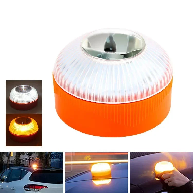LED Car Emergency Light V16 Flashlight Magnetic Induction Strobe Road Accident Lamp Beacon Safety Accessory