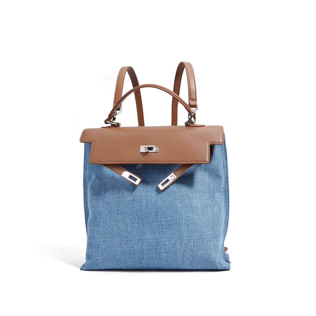 2024 New Women Bag Lady Fashion Half Moon Underarm Shoulder Bag Messenger Female Summer Soft Lightweight Denim Fabric Handbag
