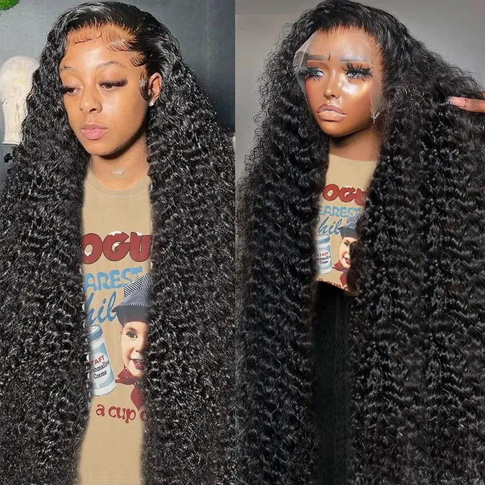 13x6 Hd Lace Frontal Curly Wig Human Hair 13x4 Hd Transparent Lace Front Brazilian Preplucked Deep Wave Wig for Women Choice