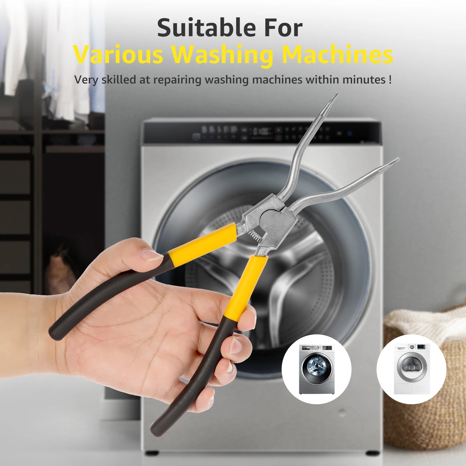 Washing Machine Washer Spring Expansion Removal Tool Washer Door Seal Clamp Spring Plier For 4986ER0004F/B/G Door Boot