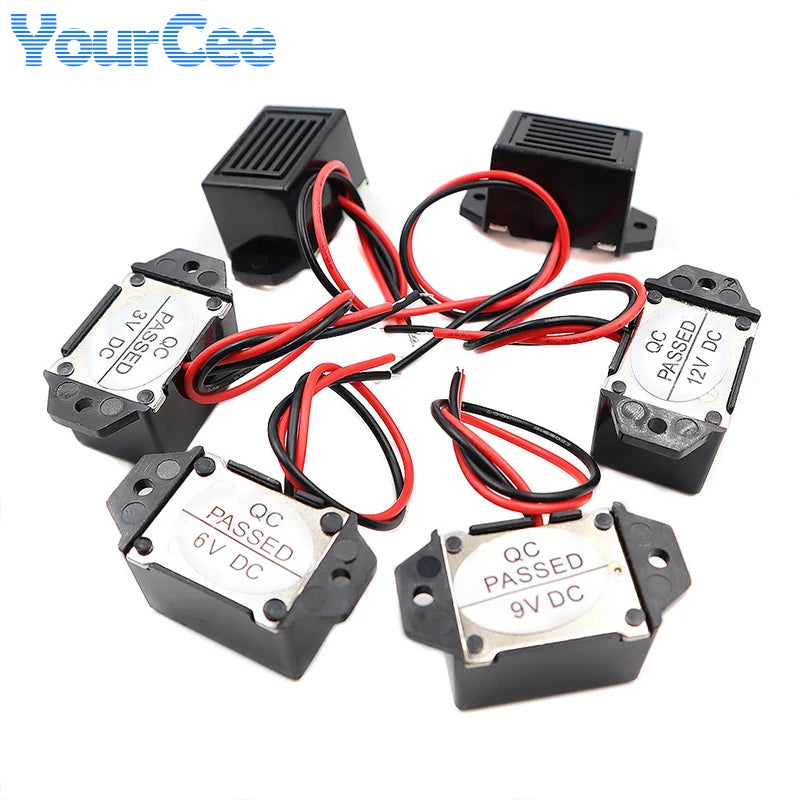 2pcs/1pc 2315 Mechanical Active Buzzer 23*15 DC12V 9V 6V 3V  Mechanical Vibration Buzzers Sound Alarm Speaker