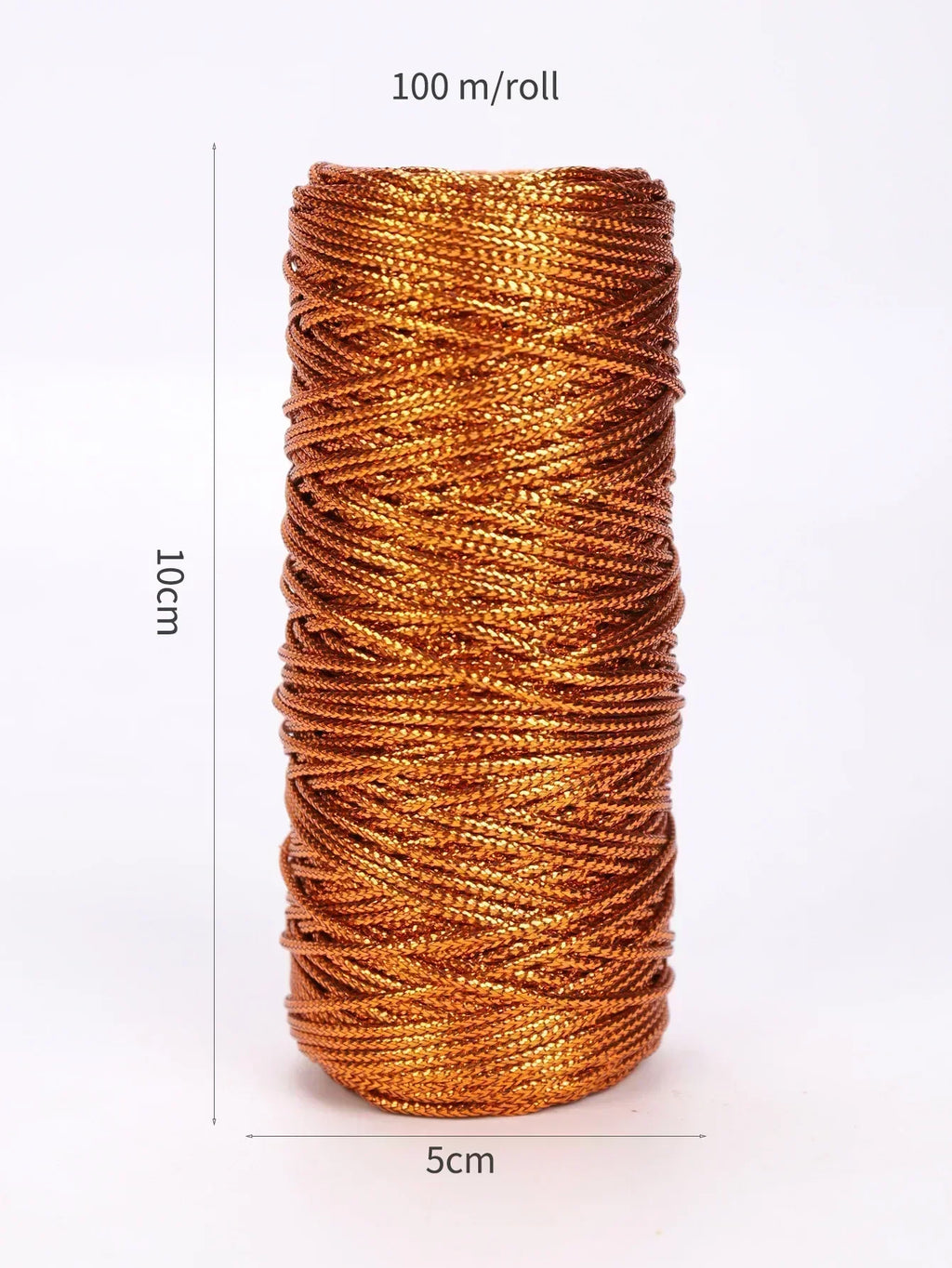 1.5mm 100M Gold Silver Macrame Cord Rope String for Sewing DIY Rope 100M Macrame Rope String for Sewing and Crafts Thread Twine