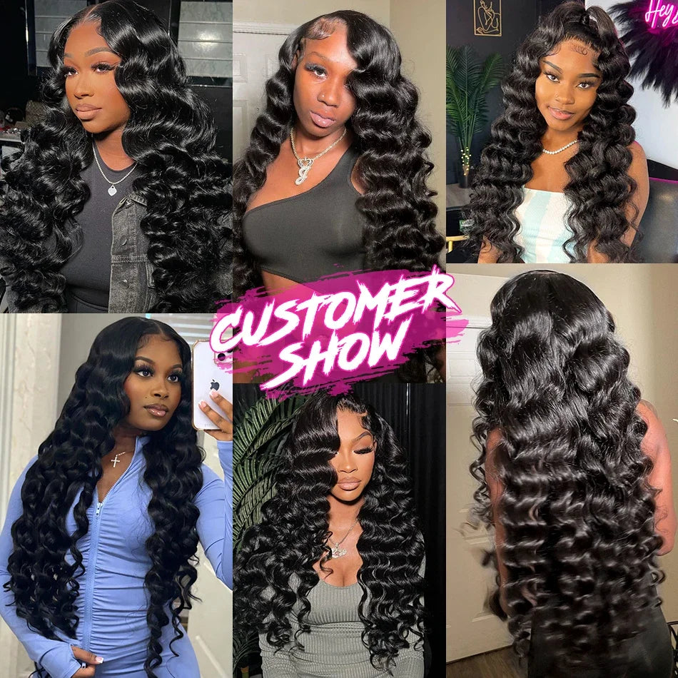 28 38 Inch 18A Loose Wave Bundles Human Hair Bundles Raw Virgin Unprocessed Extensions Loose Deep Wave Bundles Double Weft Braid