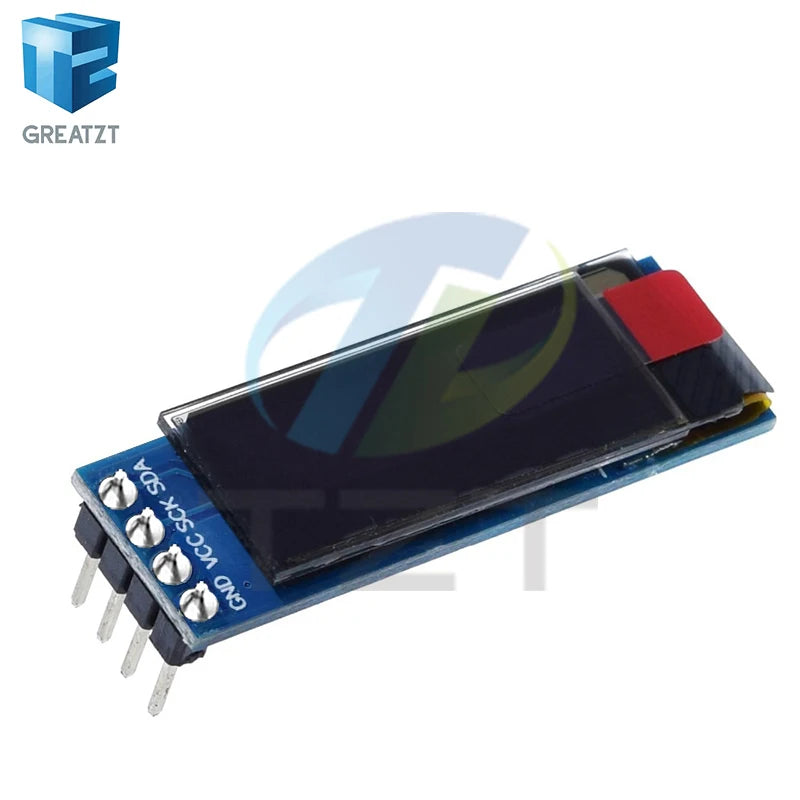 GREATZT 0.91 Inch OLED Module 0.91" White Blue 128X32 LCD LED Display 0.91" IIC Communicate for Arduino