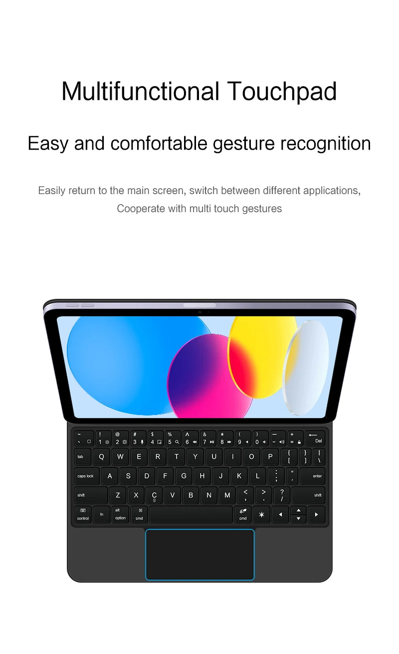 Magic Keyboard for iPad Air 6 7 8 11 13 Inch Case 2026 2025 iPad Pro 11" 13" Funda iPad A16 11th 10th Generation Pro 12.9 Cover