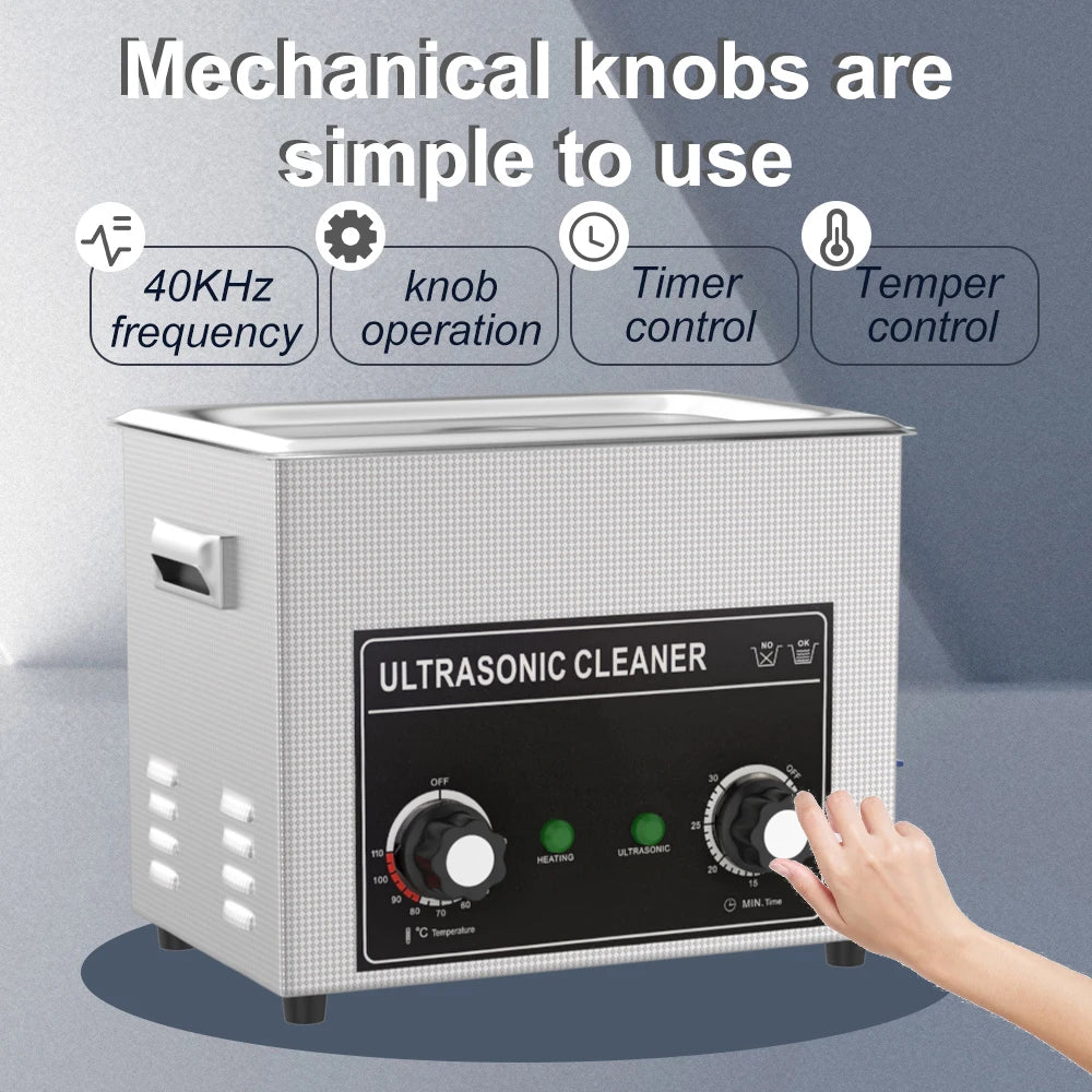 Ultrasonic Cleaner 1.3L 2L 3L 6L 10L 15L 30L 40KHz 220V EU Plug Ultrasound Bath Washer Bathtub Tub Ultrasonic Washing Machine