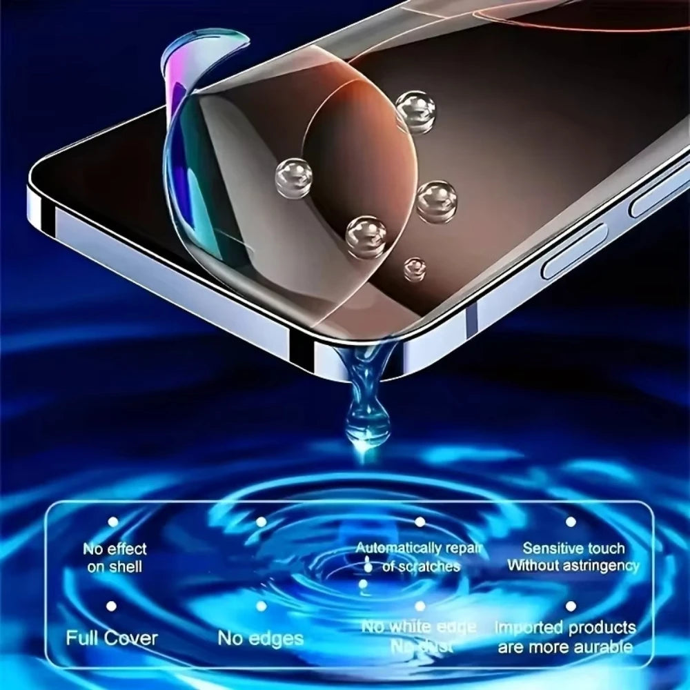 5Pcs Hydrogel Film for IPhone 17 16 14 13 12 11 15 Pro Max Mini Plus 17Air 16e Screen Protector for IPhone X XR XS MAX Not Glass