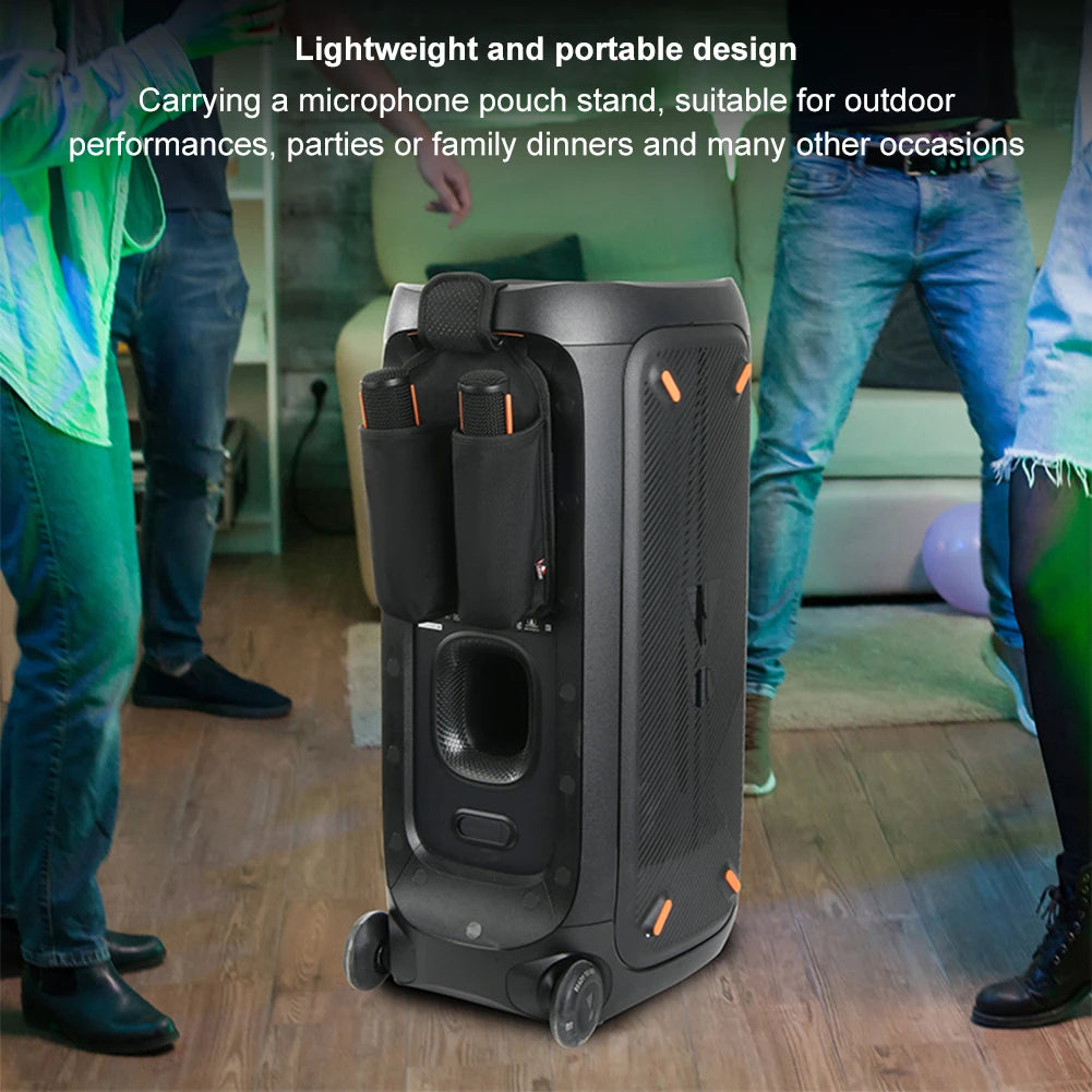 Microphone Holder Mic Hanger Storage Holder Microphone Carrying Case for JBL PartyBox Wireless Microphone Accessories