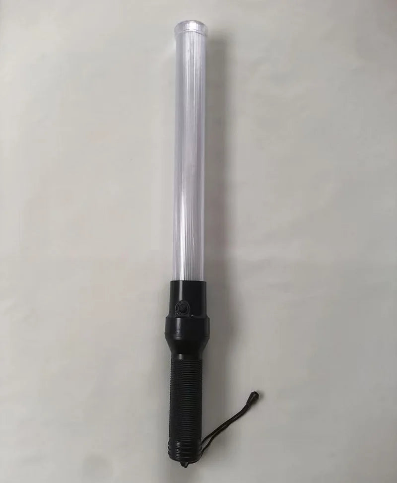 54CM White Tube LED Red Shift Green Traffic Signal Warning Light Road Traffic Rod Conductor's Stick