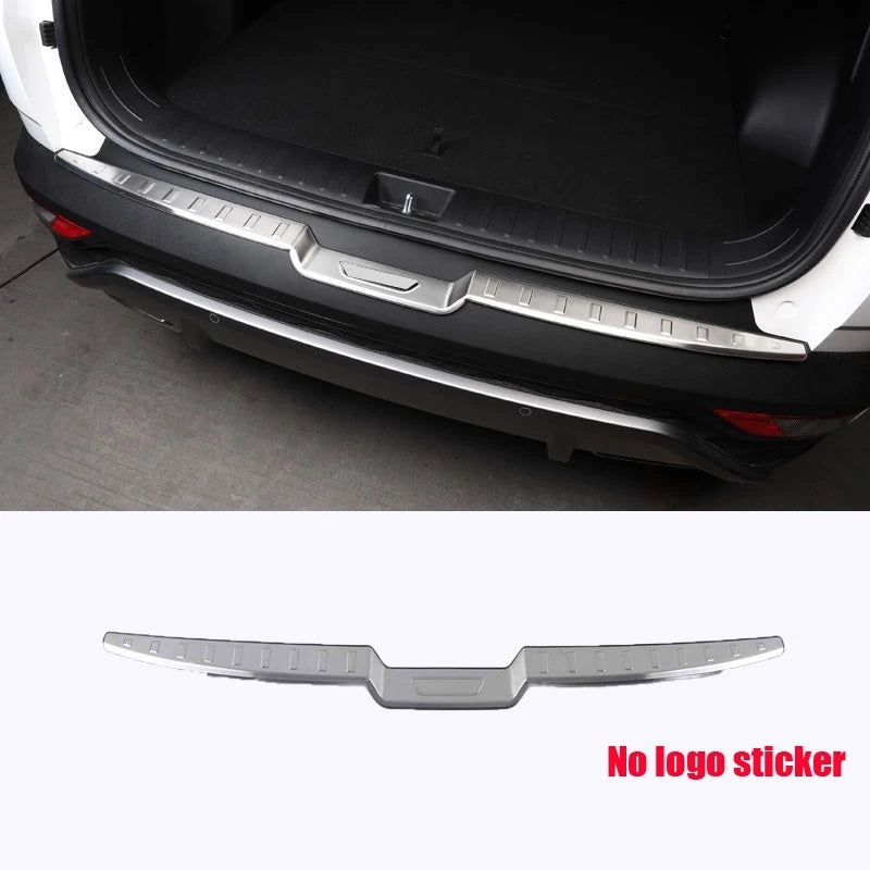 For Hyundai Tucson NX4  2021-2023 stainless steel Anti Hit Dust sill plate pedal Rear Bumper Protectordoor Sill Trunk decorate