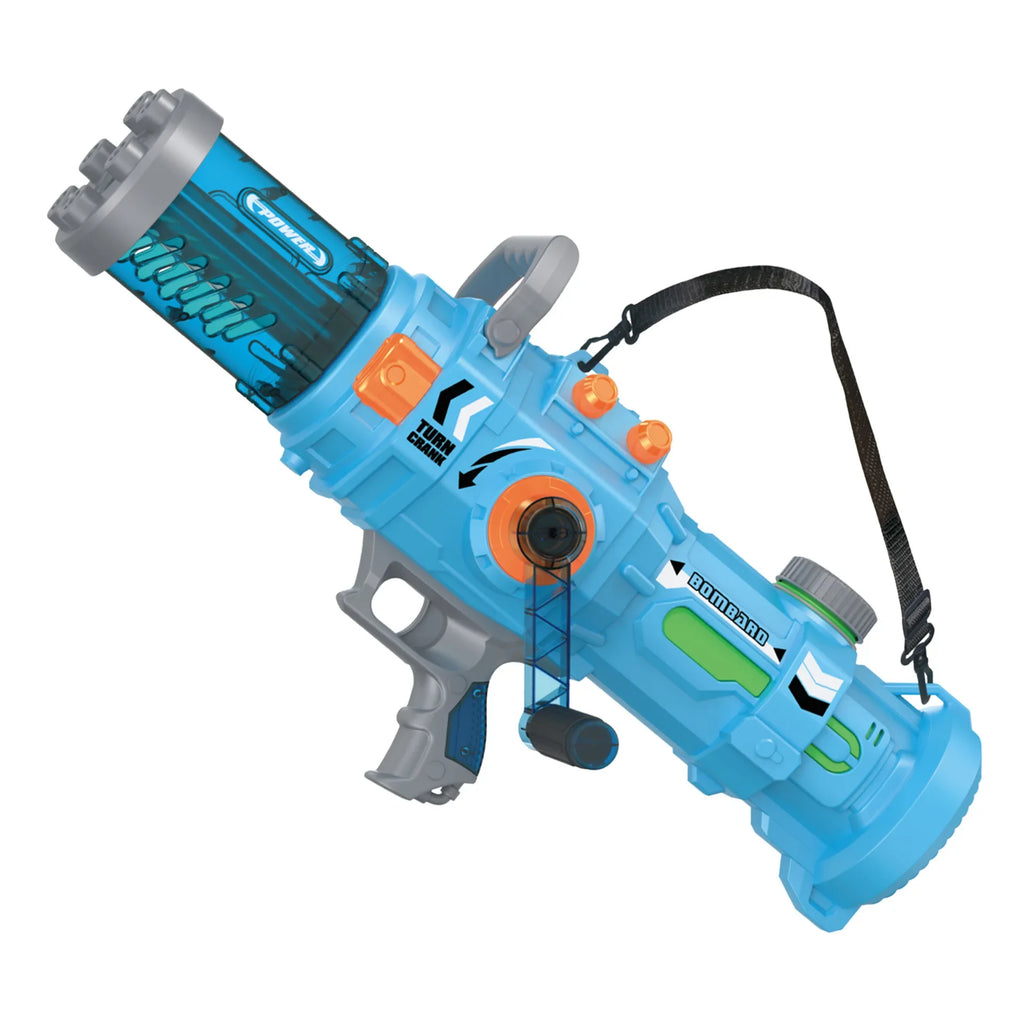 Powerful Hand-cranked Gatling Water Gun Toy Continuous Shooting Big Water Pistol Blaster Pool Summer Toys for Kids Adult Gifts
