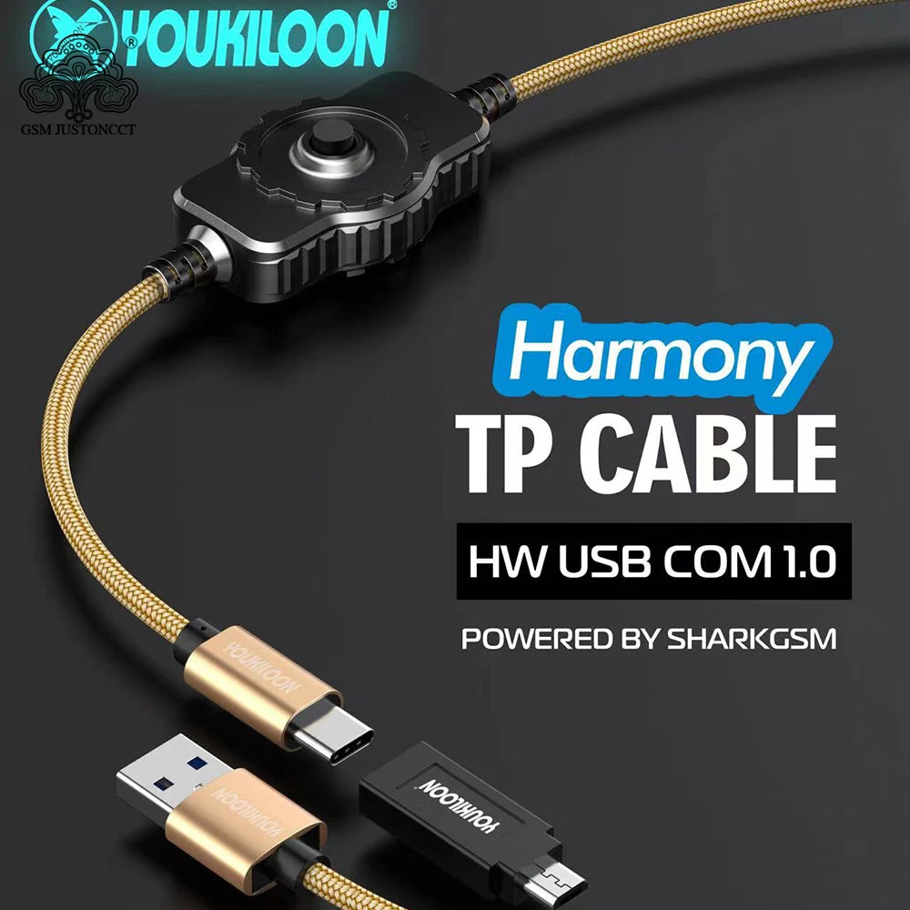 New Harmony TP Cable / Harmony Test Point cables + HW USB COM 1.0 Adapter for Huawei HarmonyOS for chimera pro tool dongle