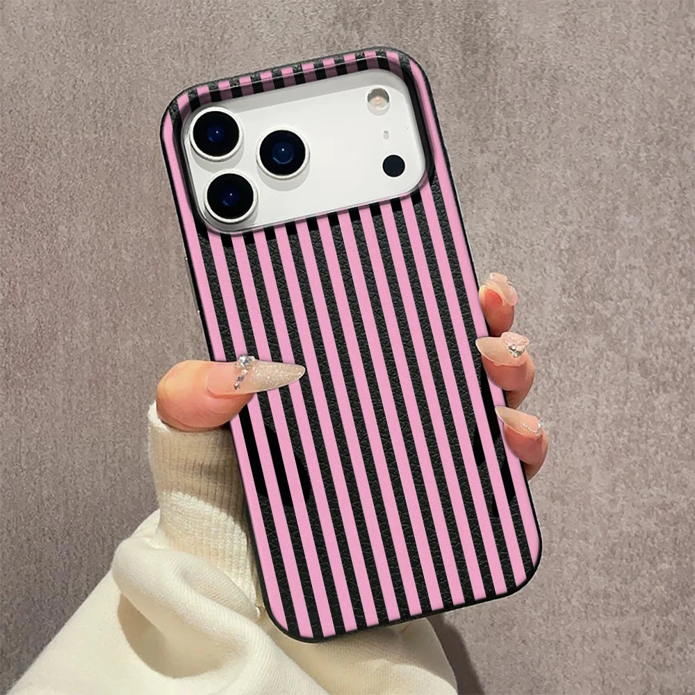 Vertical Stripe Pattern Phone Case For IPhone Air 11 12 13 Pro Case 14 15 Plus 16 17 Pro Max Soft Silicone Shockproof Cover