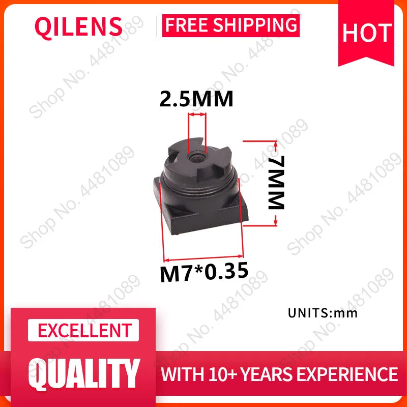 QILENS CCTV Lens M7 6mm  for Security 720P 1080P HD Mini Camera Pin hole Lens