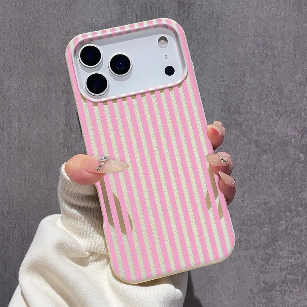 Vertical Stripe Pattern Phone Case For IPhone Air 11 12 13 Pro Case 14 15 Plus 16 17 Pro Max Soft Silicone Shockproof Cover