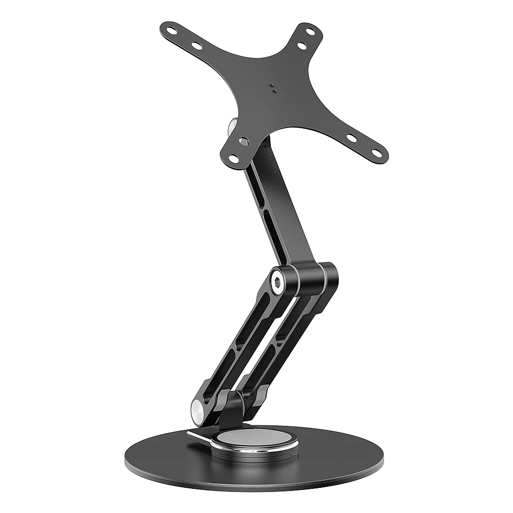UPERFECT VESA Monitor Desk Mount Single Monitor Stands Freestanding Fits 12'' to 22'' Computer Screen with Height Adjustable