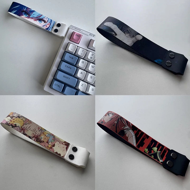 Cartoon Anime Styled Keyboard Straps with Ribbon Customization, Drunkdeer Looting Wooting Atk68