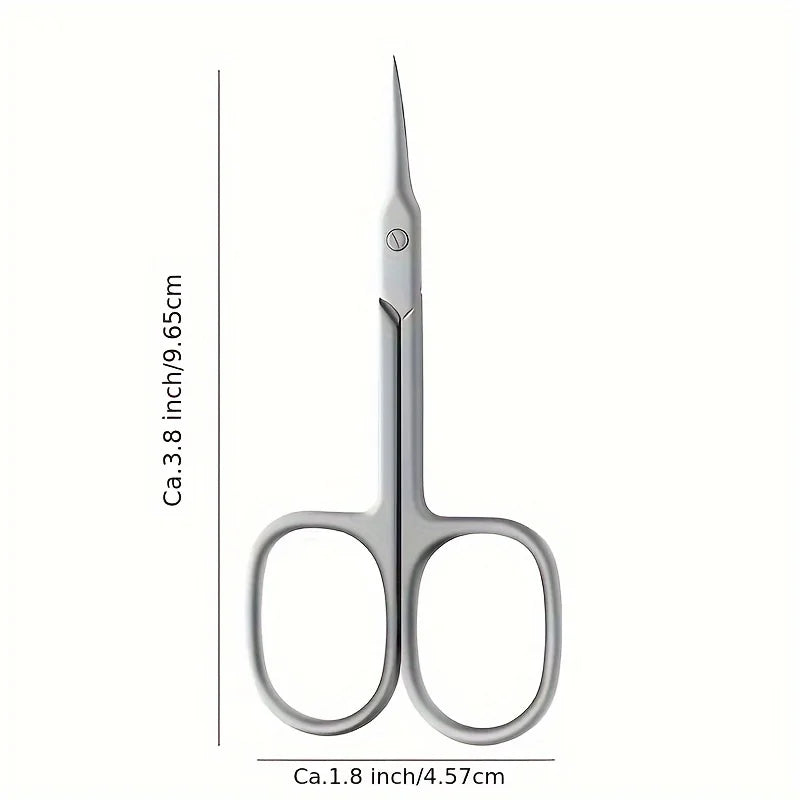 Dead Skin Remover Stainless Steel Curved Tip Thin Blade Cuticle Scissors Nail Clippers Trimmer Manicure Tools Eyebrow Tools
