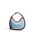 2024 New Women Bag Lady Fashion Half Moon Underarm Shoulder Bag Messenger Female Summer Soft Lightweight Denim Fabric Handbag