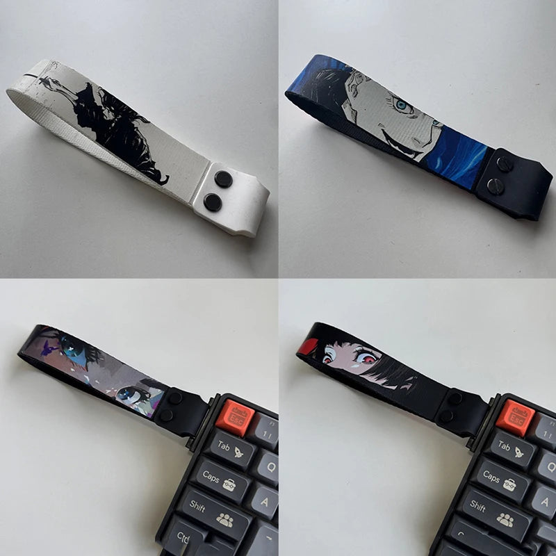 Cartoon Anime Styled Keyboard Straps with Ribbon Customization, Drunkdeer Looting Wooting Atk68