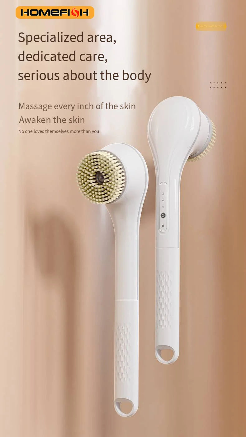 Electric Bath Brushes Body Scrubber  Scrubber Brushes Back Long Handle Back Brushes
