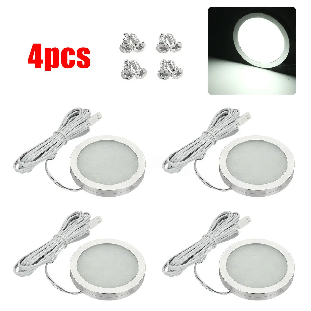 4PCS LED 12v Camping Car Ceiling Lamp RV Reading Lamp Boat Camper Trailer RV Interior  Lamp Car Interior Lights For Car Home