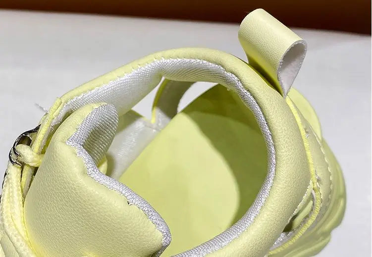 Pink 8CM High Heels Women Summer Platform Sandals Breathable Wedges Ladies Beach Mesh Slippers Chunky Rome Shoes Sandalias Mujer