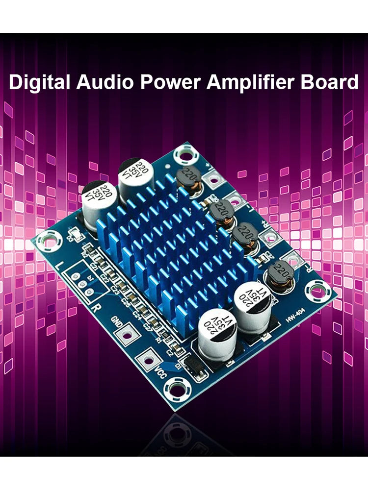 XH-A232 30w+30w Audio Dual Channel Amplifier Board Class D Bass MP3 Power Module MP3 Power Part Accessory