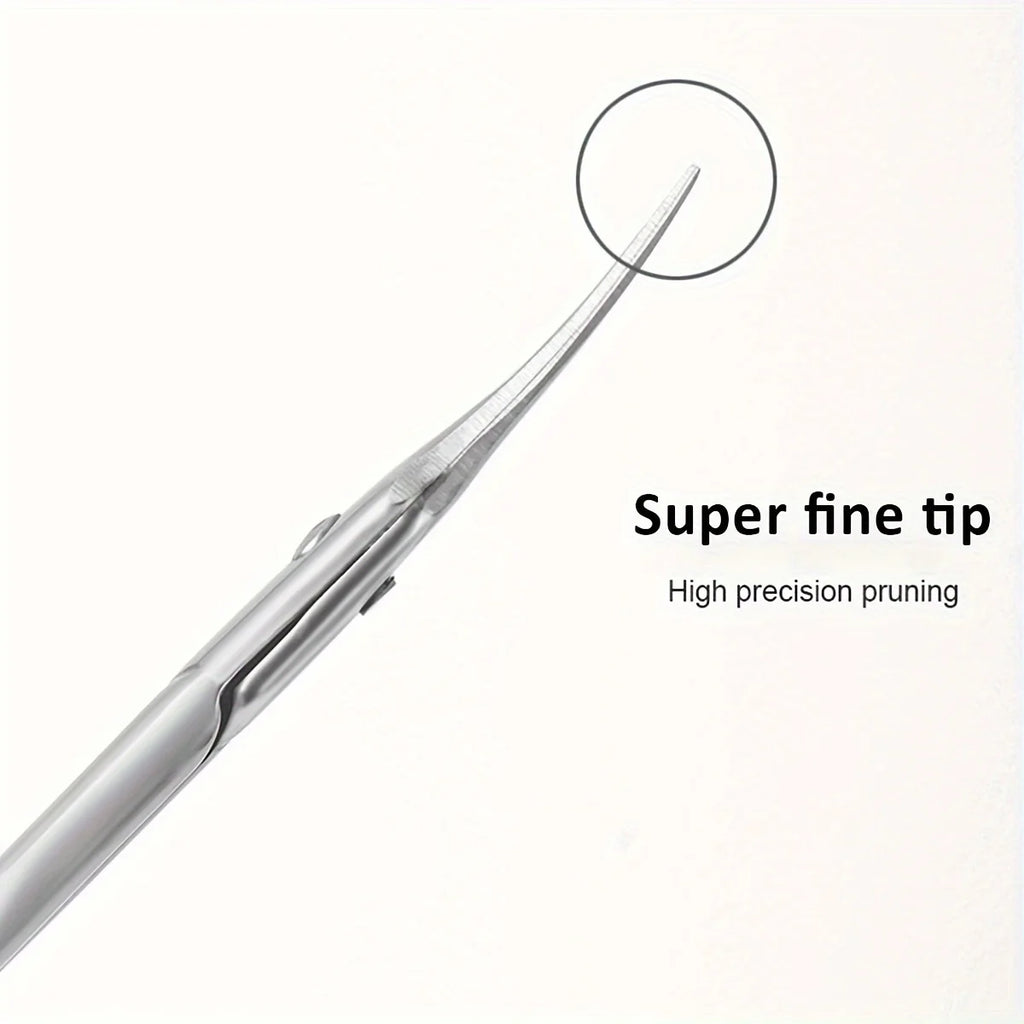 Dead Skin Remover Stainless Steel Curved Tip Thin Blade Cuticle Scissors Nail Clippers Trimmer Manicure Tools Eyebrow Tools
