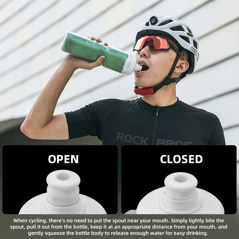 ROCKBROS Thermo Bottle Summer Cold Water Bottle Large Capacity Cycling Thermal Bike Bottle Running Hiking Outdoor Kettle ﻿