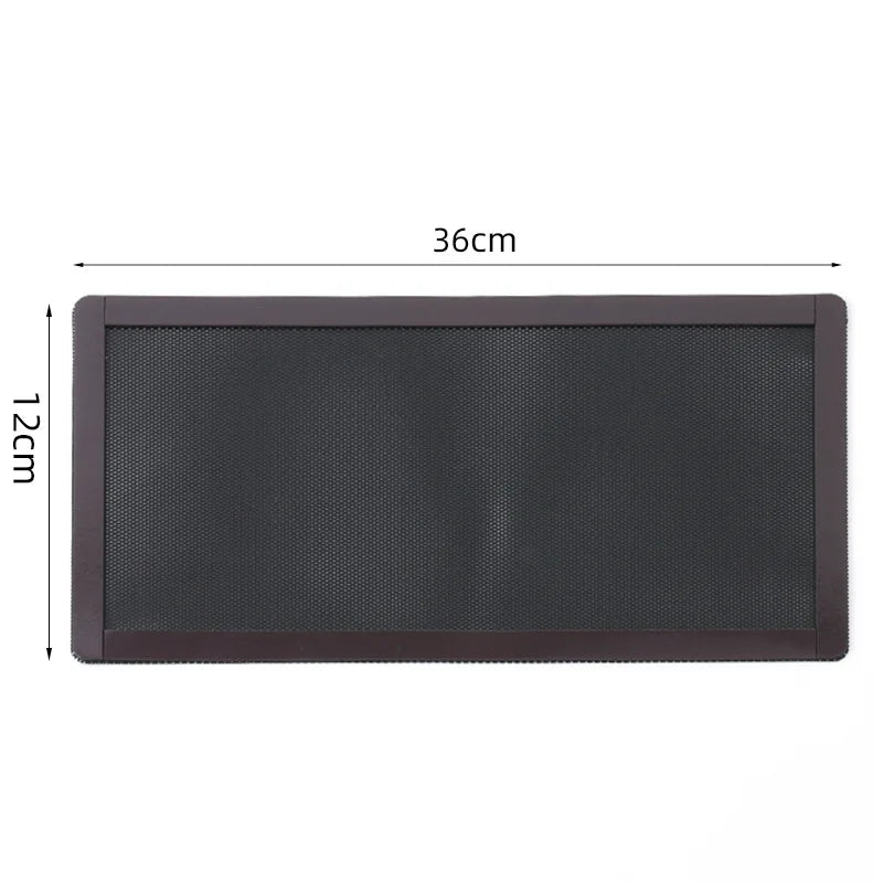 Coolcirc Dust Filter For Computer Cooler Fan 12x36cm Magnetic Frame PC Fan Dust Mesh PC Cooler Filter Dustproof PVC Cover