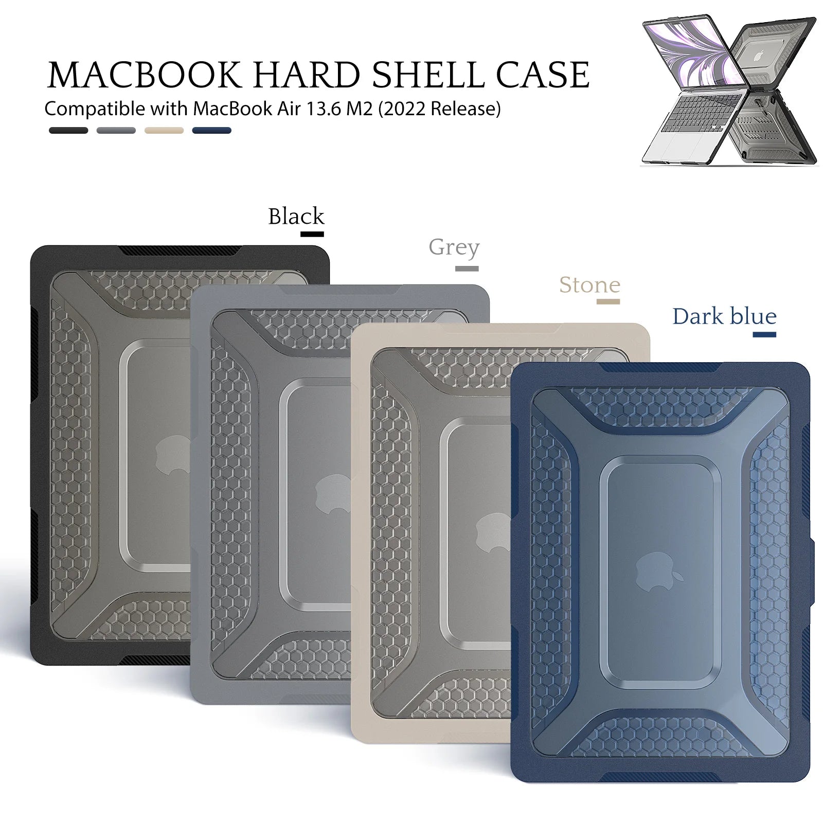 2023 New Laptop Case A2779 For Macbook Air M2 13.6 Inch Pro 14 Case M1 Chip Pro 13 16 Shockproof Protective Cover High Quality